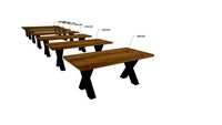 VI1Xx, Vivaldi Dining Table X Metal Legs