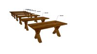 VI1Xx, Vivaldi Dining Table X Wooden Legs