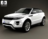 Land Rover Range Rover Evoque Convertible 2013 3D Model