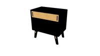 Haru Right-Facing Nightstand in Black Oak by Modloft
