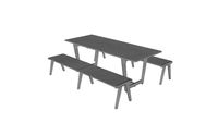 Set de Mesa Picnic + 2 Bancas Largas / Picnic Table + 2 Long Benches Set / MXR-ALM-S-M11