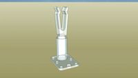 Neon Tube Support - Polycarbonate