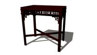 Chinese Chippendale Tea Table