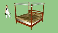Four poster bed