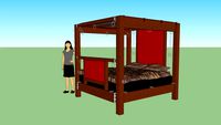 Four poster bed