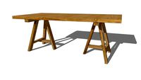 Tecka Table à manger 8 personnes en teck recyclé L200 REF 175046 PRIX 1250.00
