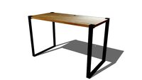 Hoxton Pro Bureau en manguier massif et métal noir REF 180255 PRIX 259.00