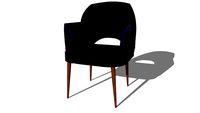 Sacha Pro Fauteuil en velours bleu nuit et métal H84 REF 178633 PRIX 250.00