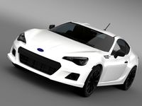 Subaru BRZ 20RA ZC6 2012 3D Model