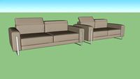 ADRIANO SOFA SET - WHITELINE