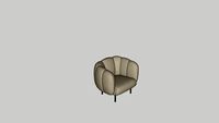 Cape Lounge Chair with Stitches, pearl grey - Warm Nordic - design by Charlotte Høncke, 2017