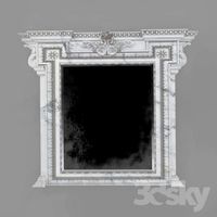 mirror on the fireplace