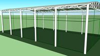 Tenda Membrane Lapang Futsal Terbuka