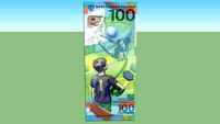 One houndred rubles- 100