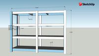 Storage Shelving Unit - 4 shelfs