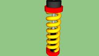 Spring shock absorber