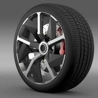 Lamborghini Aventador J wheel 3D Model