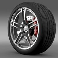 Audi R8 GT wheel 3D Model