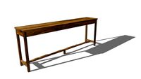 French Provincial Pine Console