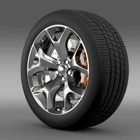 Dodge Challenger SXT wheel 2015 3D Model