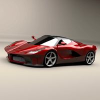 La ferrari supercar restyled