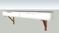 IKEA EKBY ALEX/VALTER/Çekmeceli Duvar Rafı