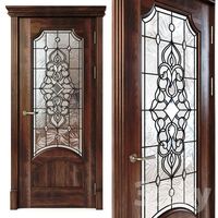 Door with stained glass 04