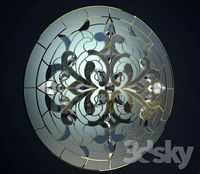 Stained glass window with bevelsami