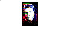 Quadro Retangular Elvis Presley - Elvis Color, por Carlos Fernandes - Galeria Mango Arts