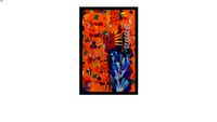 Quadro Retangular Abstrato - Lara, por Francine Mazzotte - Galeria Mango Arts