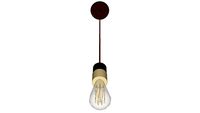 Pendente Marrom Madeira Holz