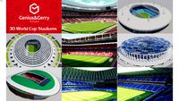 3D World Cup Stadiums - Russia 2018