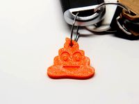 Poop Emoji Keychain by slavikk