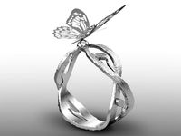 Butterfly ring 3D Model