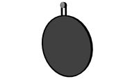 Foster 35in. Mirror in Black Oak