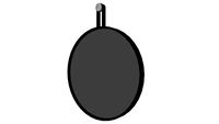 Foster 24in. Mirror in Black Oak by Modloft