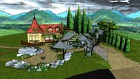 3DS - Flower Town - Courtyard