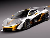 McLaren P1 GTR concept 2014 3D Model