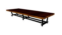 WORK TABLE TIMBER TOP STEEL LEG 4500X1600 byPooh