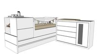 BERÇO MULTIFUNCIONAL + CÔMODA 4 GAVETAS E 1 PORTA - LINHA SOL E MAR
