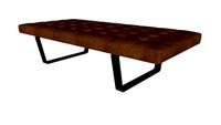 Charlton Bench in Aged Caramel Leather by Modloft