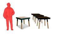 EG2-002 - MON PETIT MEUBLE FRANCAIS & ERIC GIZARD -Table repas carre 800x800 900x900 1000x1000
