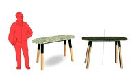 EG1-007 - MON PETIT MEUBLE FRANCAIS & ERIC GIZARD - Console terrazo ht 900mm
