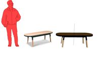 EG1-002 - MON PETIT MEUBLE FRANCAIS & ERIC GIZARD - Banc table basse