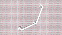 Barra de Apoio Curva em PVC com 400mm (BPCU!44 BR1)