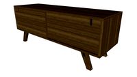 Haru Media Cabinet in Walnut by Modloft