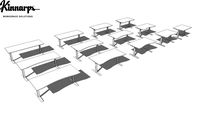 Series P] Desks Kinnarps