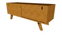Haru Media Cabinet in Natural Oak by Modloft