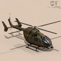 UH72 Lakota 3D Model
