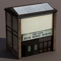 Store House Low Poly 3d Model 3D Model